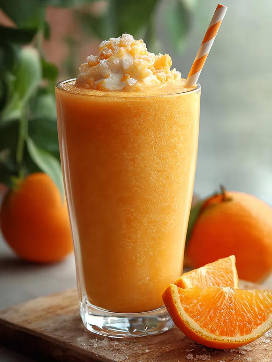 Creamsicle Smoothie Bright Orange for a Refreshing Treat - Creamsicle Smoothie Bright Orange - additional detail