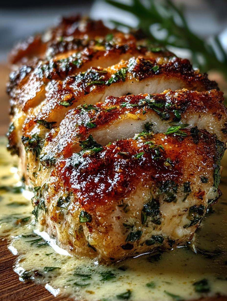Creamy Herb Crusted Chicken