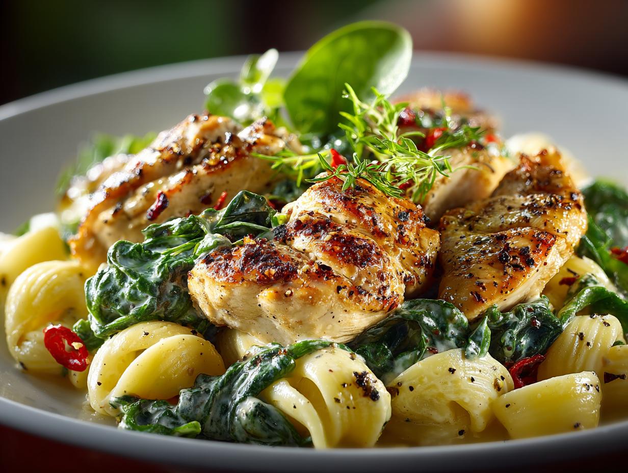 Creamy Spinach Chicken Pasta: 5 Irresistible Secrets - Creamy Spinach Chicken Pasta - main visual representation