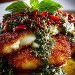 Crispy Pesto Mozzarella Chicken
