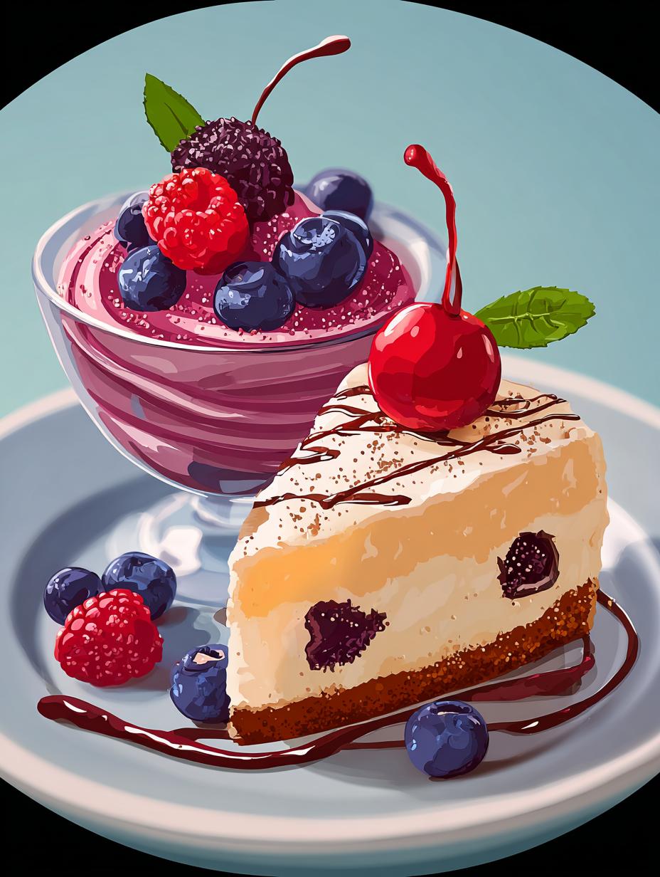 Frozen Yogurt Berry Salad