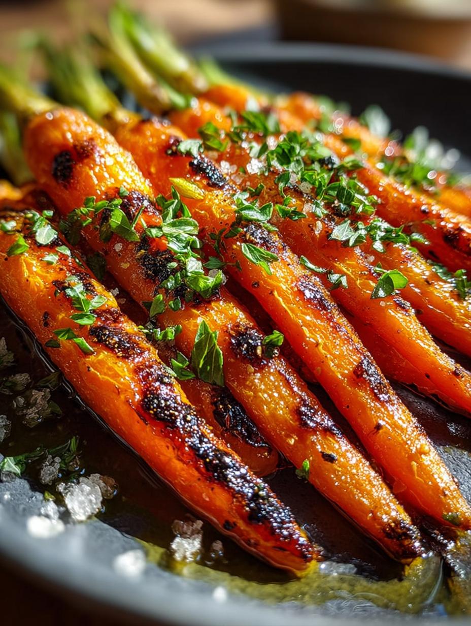 Honey Glazed Grilled Carrots