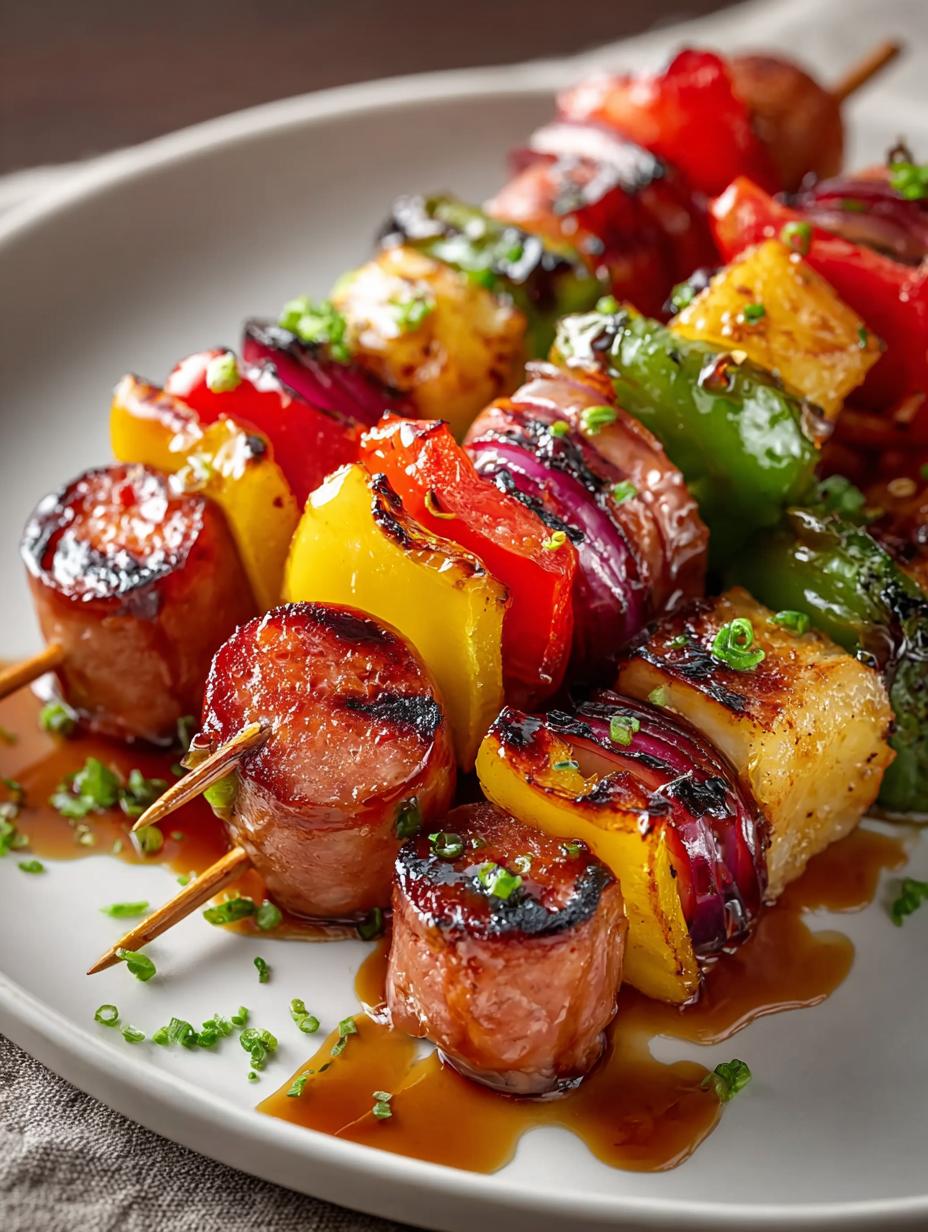 Hot Dog Veggie Skewers