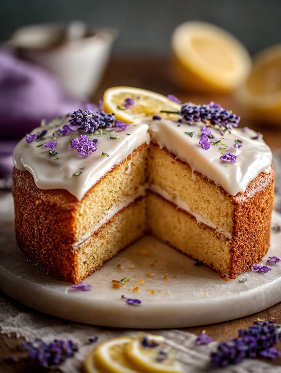 Lemon Lavender Cake For Blissful Celebrations - Lemon Lavender Cake For - main visual representation