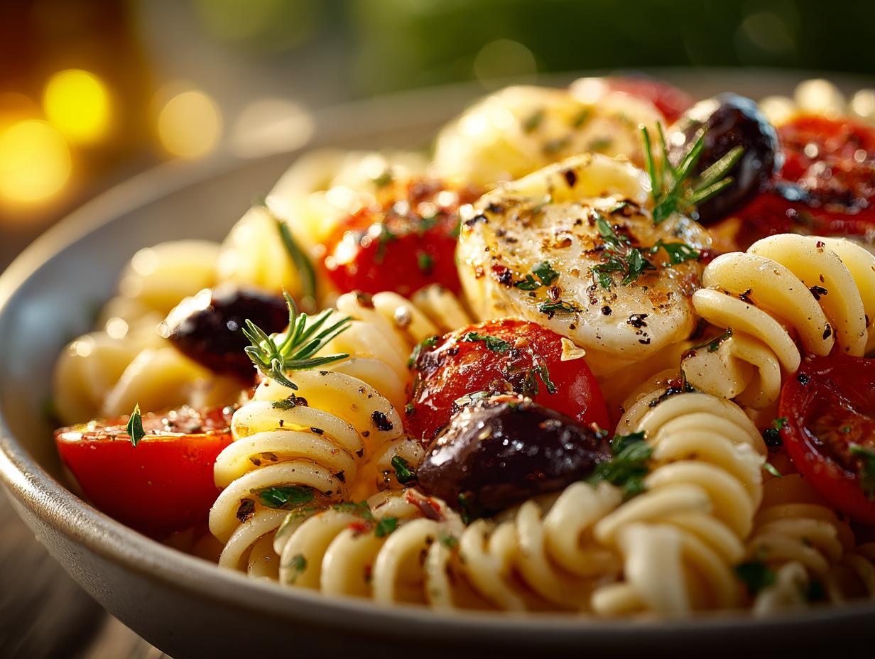 Mediterranean Olive Pasta Salad