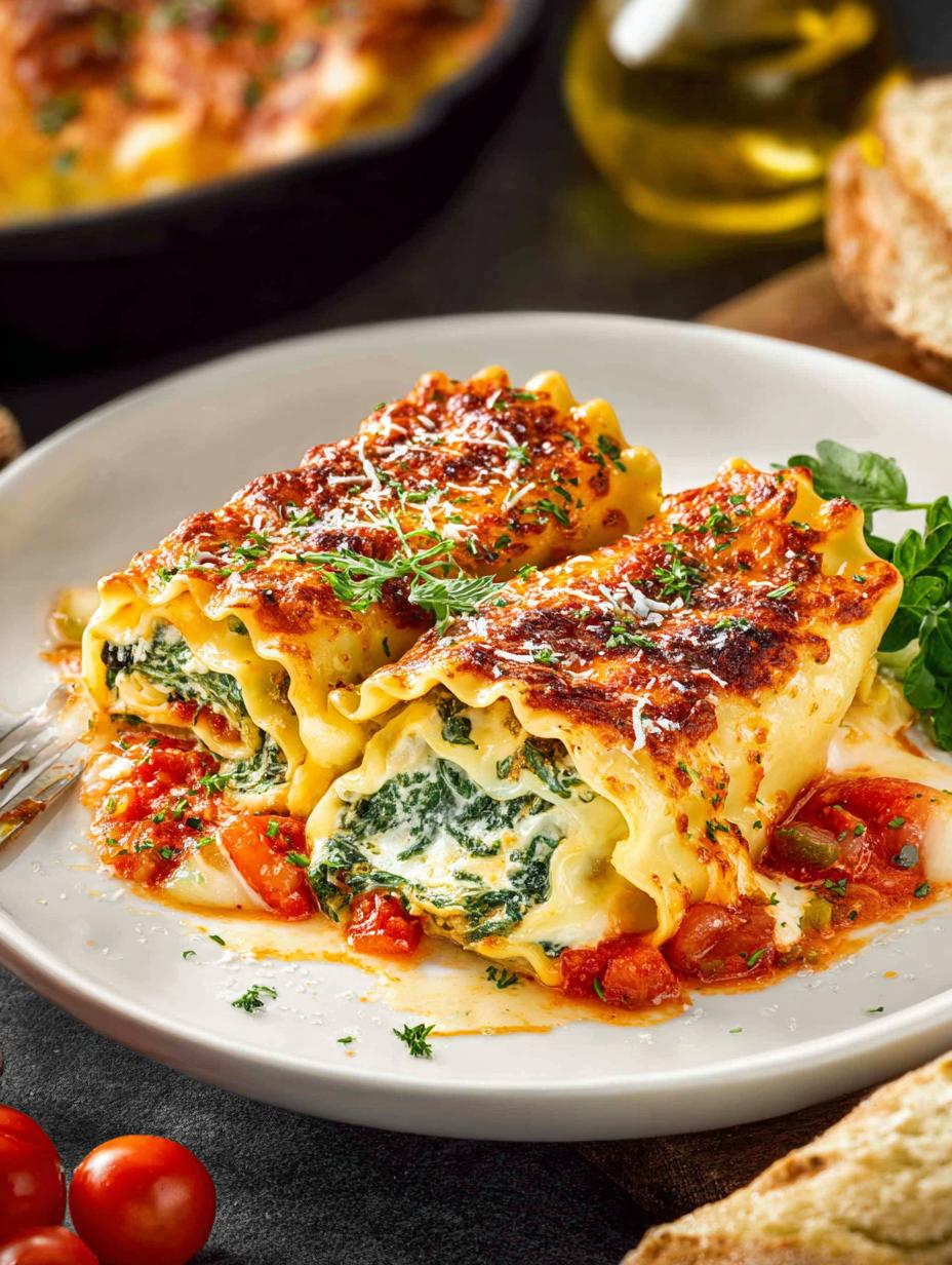Spinach Lasagna Roll Ups: 7 Cheesy Delights to Savor - Spinach Lasagna Roll Ups - main visual representation