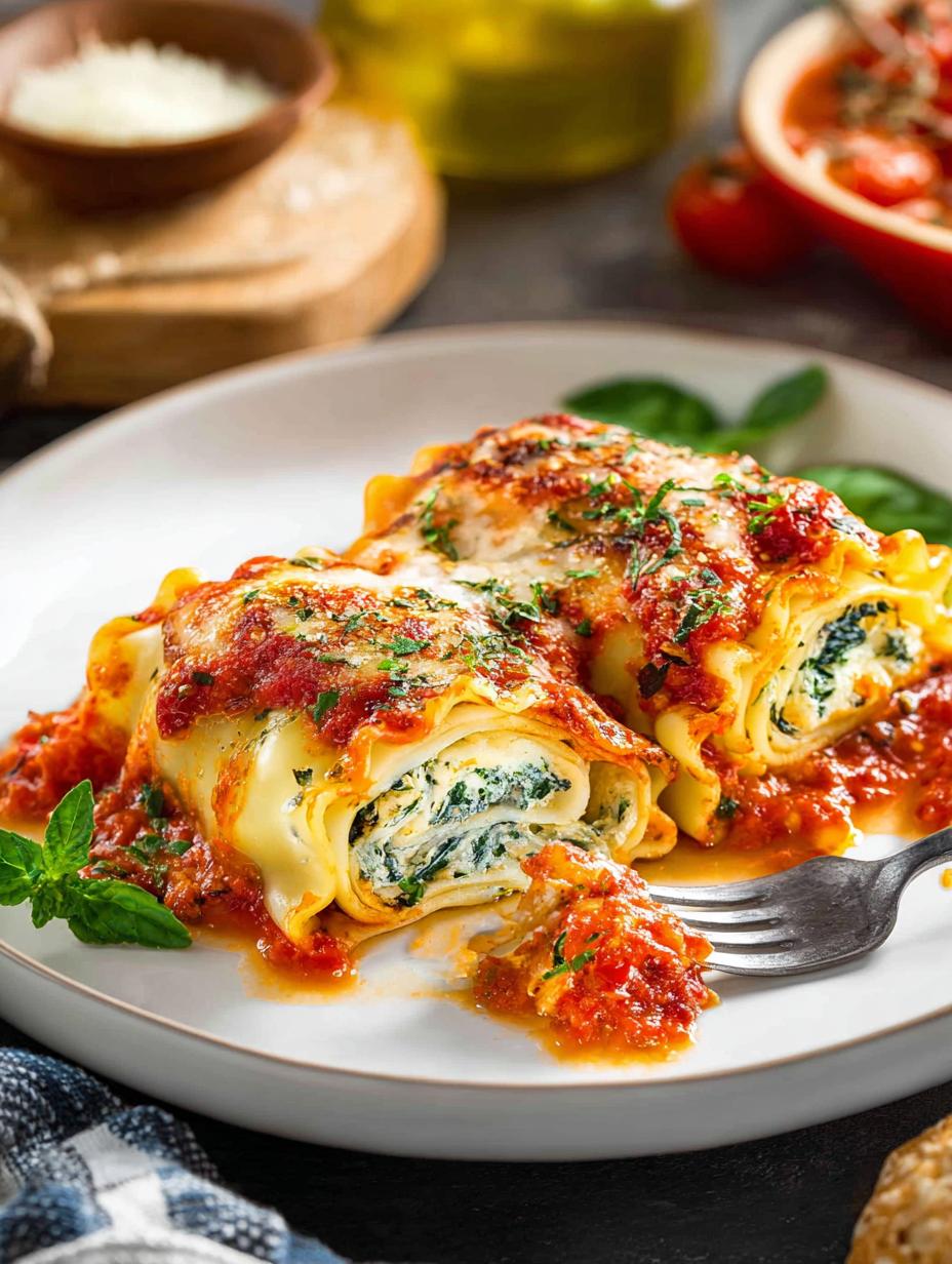 Spinach Lasagna Roll Ups: 7 Cheesy Delights to Savor - Spinach Lasagna Roll Ups - additional detail