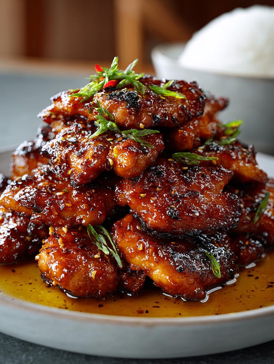 Sticky Honey Garlic Chicken