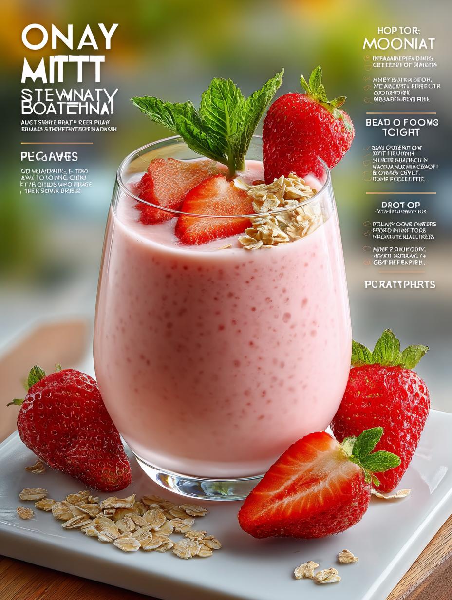 Strawberry Banana Oat Smoothie: 7 Reasons to Love It - Strawberry Banana Oat Smoothie - main visual representation