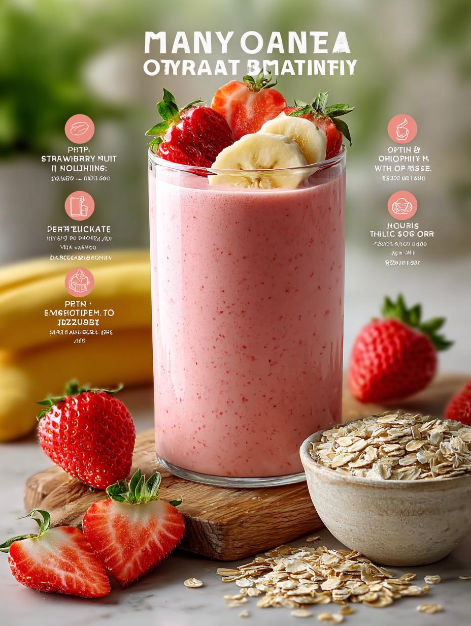 Strawberry Banana Oat Smoothie: 7 Reasons to Love It - Strawberry Banana Oat Smoothie - additional detail