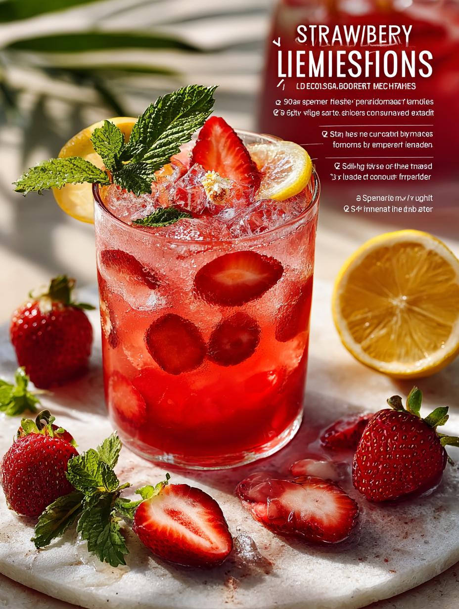 Strawberry Hibiscus Lemonade: 7 Refreshing Sips - Strawberry Hibiscus Lemonade Summer - main visual representation