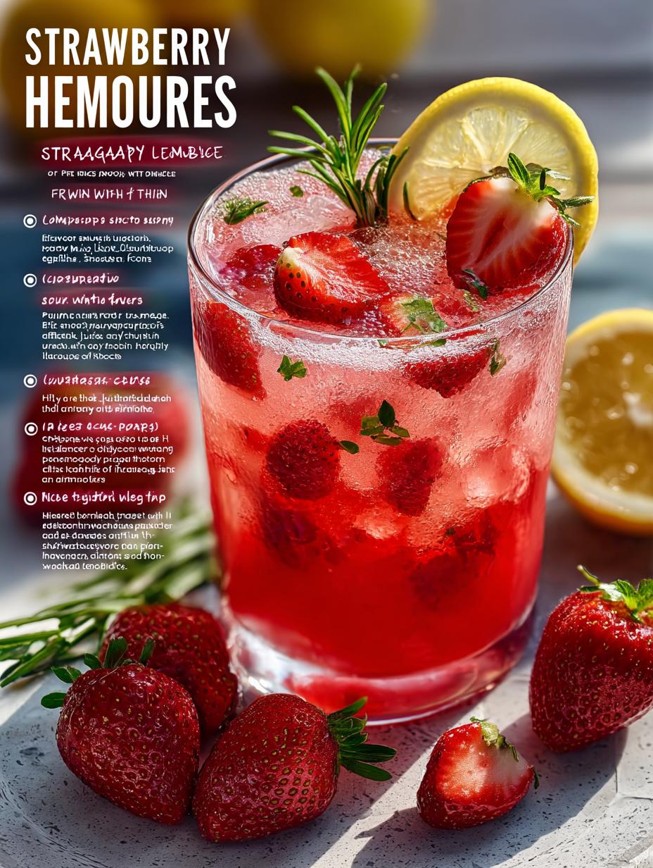 Strawberry Hibiscus Lemonade Summer