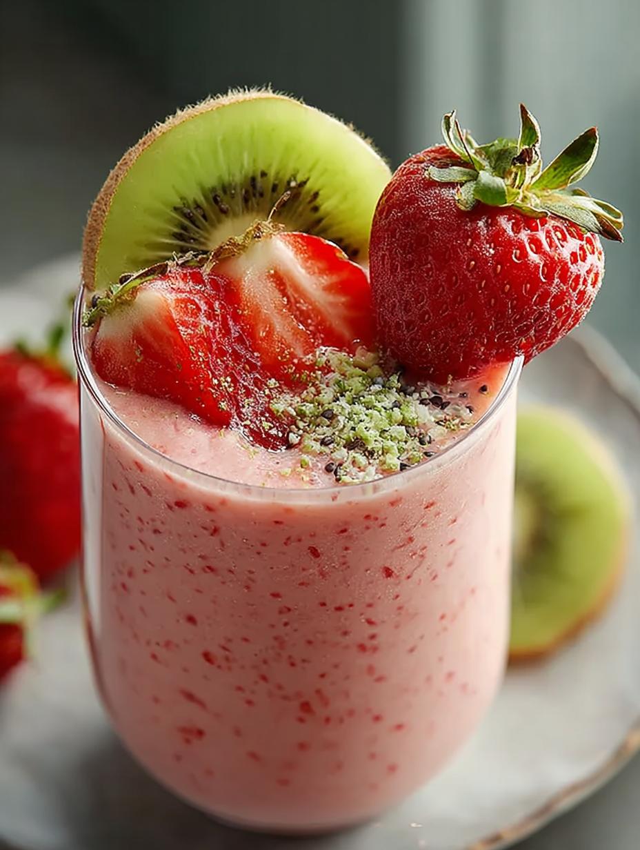 Strawberry Kiwi Smoothie: 5-Minute Refreshing Bliss - Strawberry Kiwi Smoothie Busy - additional detail