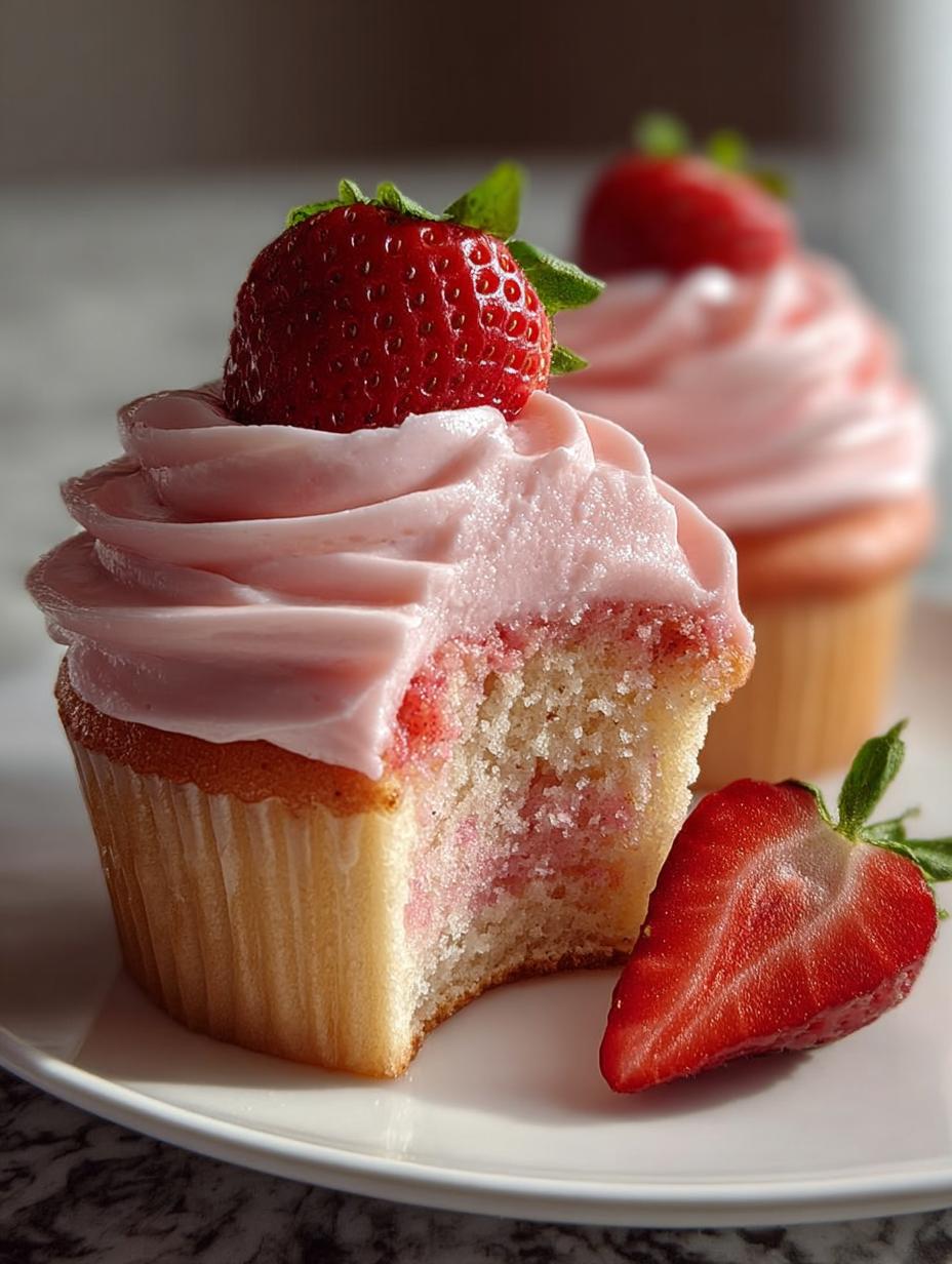 Strawberry Lemonade Cupcakes: 5 Ways to Delight Your Tastebuds - Strawberry Lemonade Cupcakes - additional detail