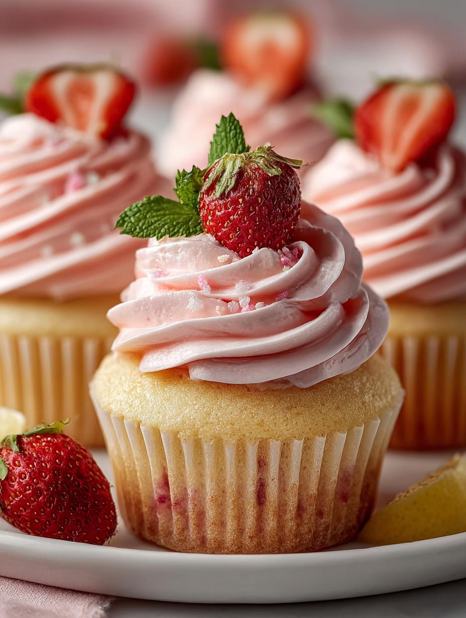 Strawberry Lemonade Cupcakes Try