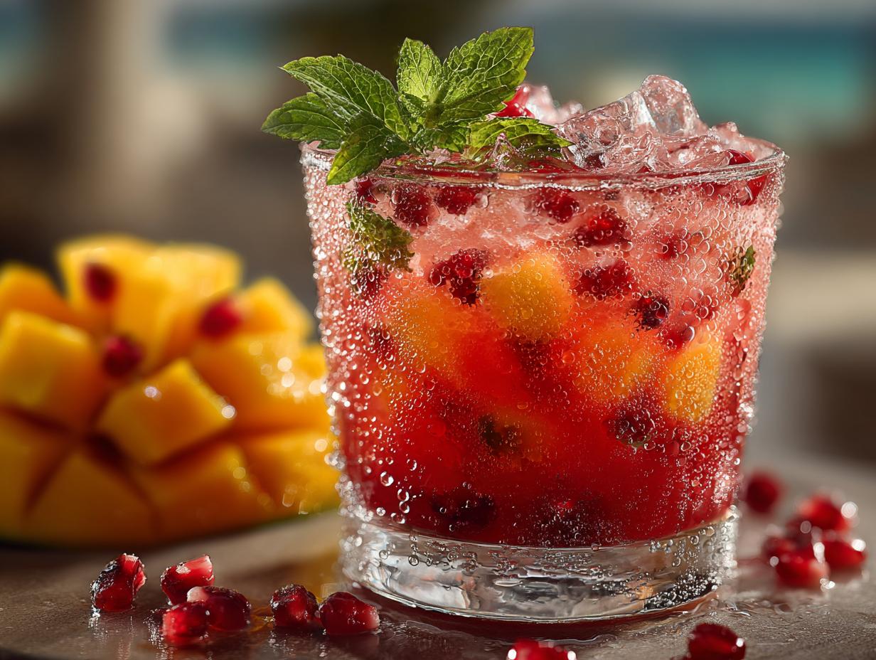 Summertime Mango Hibiscus Iced