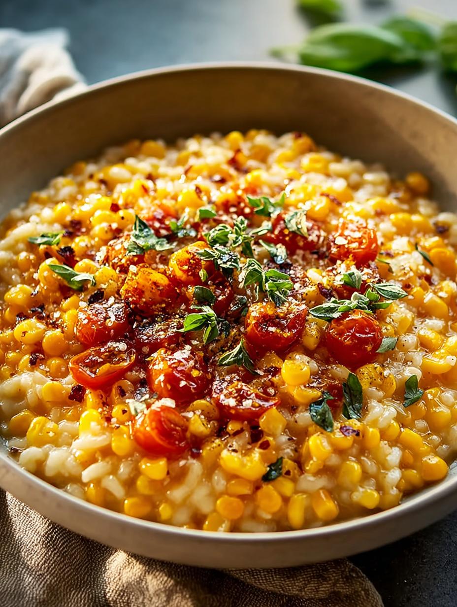 Sweet Corn Risotto