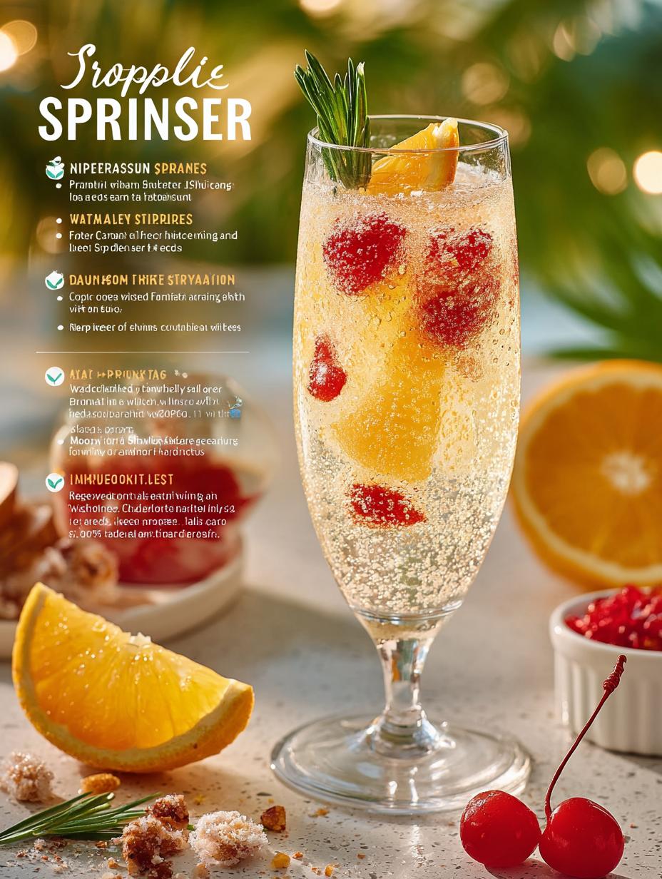 Tropical Sunrise Sparkler Island: 7 Refreshing Recipes - Tropical Sunrise Sparkler Island - additional detail